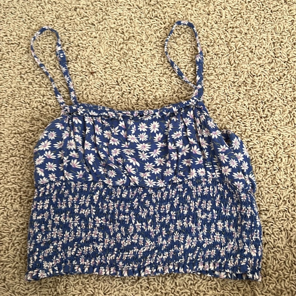 NWOT Blue American Eagle Daisy Tank